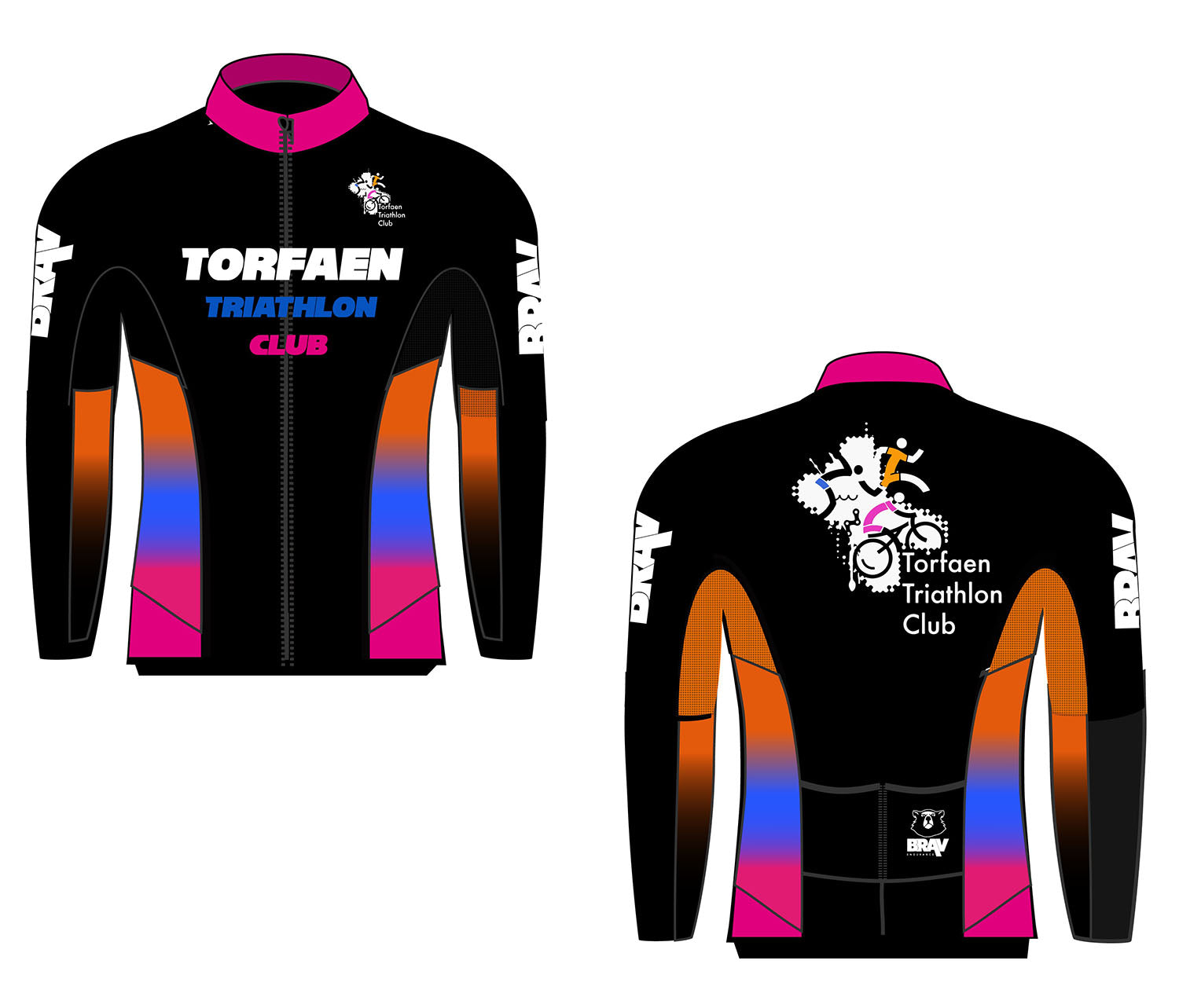 Torfaen Tri Cycle LS Jersey – BRAV Endurance