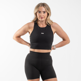 Signature Sculpt High Neck Bra - Onyx