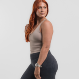 Seamless Strappy Vest - Stone