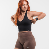 Seamless Scrunch Shorts - Washed Coco