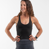 Seamless Strappy Vest - Onyx