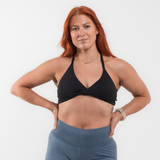 Seamless Sculpt Twist Bra - Onyx