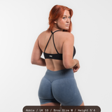 Seamless Sculpt Twist Bra - Onyx