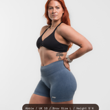 Seamless Scrunch Shorts - Storm