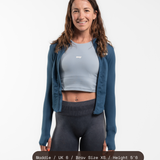 Signature Sculpt High Neck Bra - Mist Blue