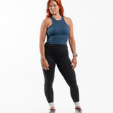 Seamless Sculpt Racer Tank - Deep Ocean