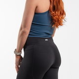 Seamless Sculpt Racer Tank - Deep Ocean