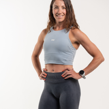 Signature Sculpt High Neck Bra - Mist Blue