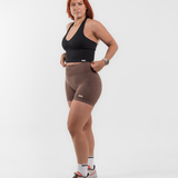 Seamless Sculpt Halter Bra - Onyx