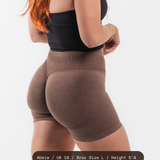 Seamless Scrunch Shorts - Washed Coco