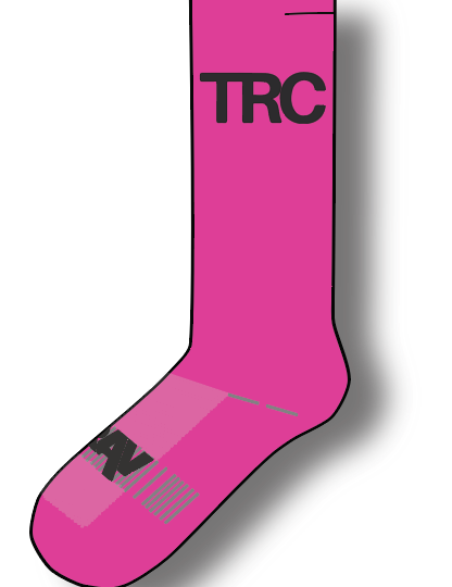 TRC Performance Socks (neon pink) - BRAV Endurance