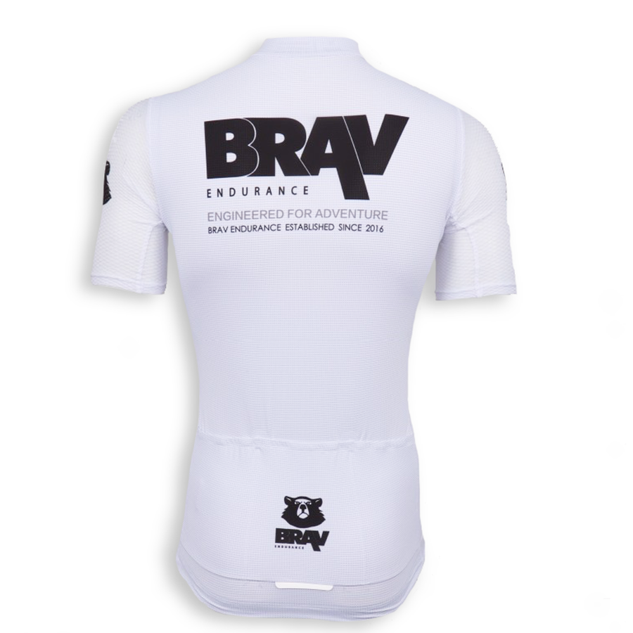 BRAV Cycle Jersey (Ice White)