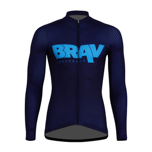 BRAV Long Sleeved Men's Cycle Jersey (Etoirir Blue)