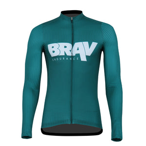 BRAV Long Sleeved Men's Cycle Jersey (Apalala Green)