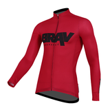 BRAV Long Sleeved Men's Cycle Jersey (Tatsuya Red)