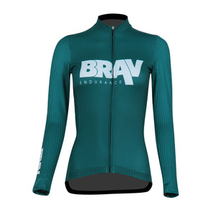BRAV Long Sleeved Women's Cycle Jersey (Apalala Green)